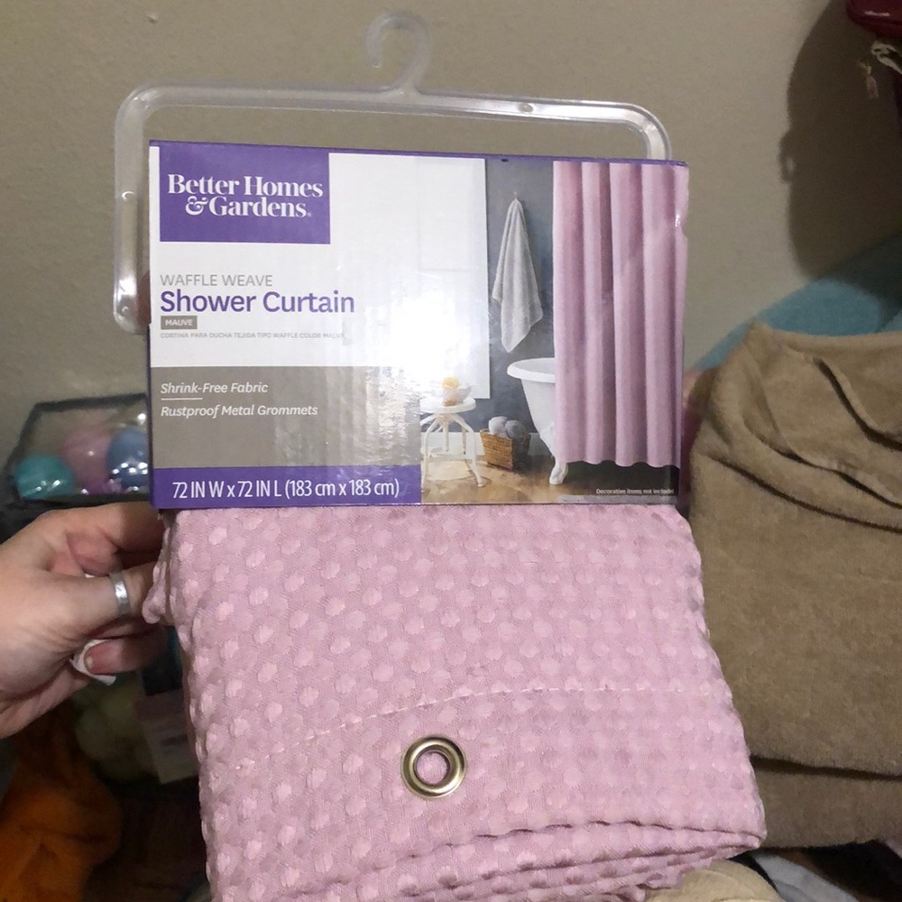 WaffleWeave shower curtain